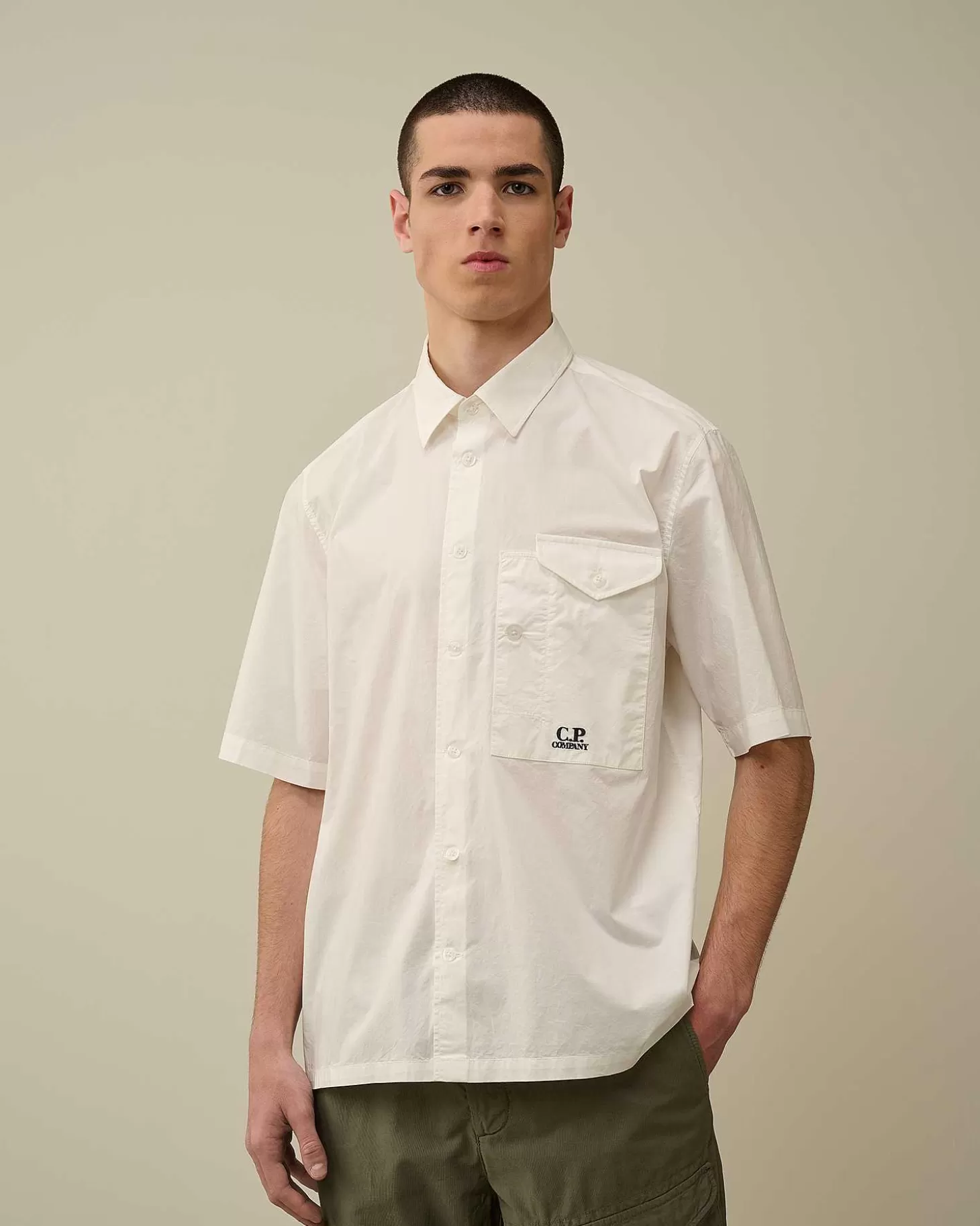 Cheap Cotton Popeline Short Sleeved Shirt Men Shirt