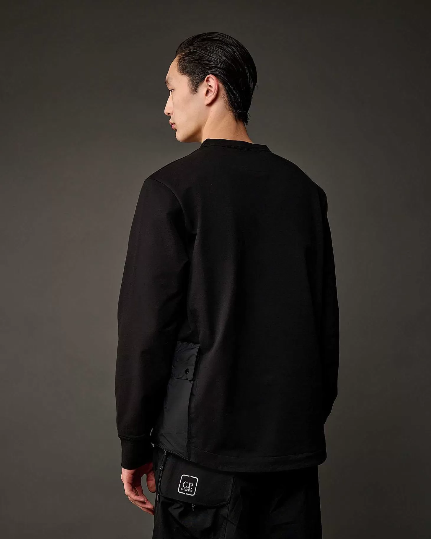 New Metropolis Series Stretch Fleece Mixed Pocket Sweatshirt Men Metropolis Series