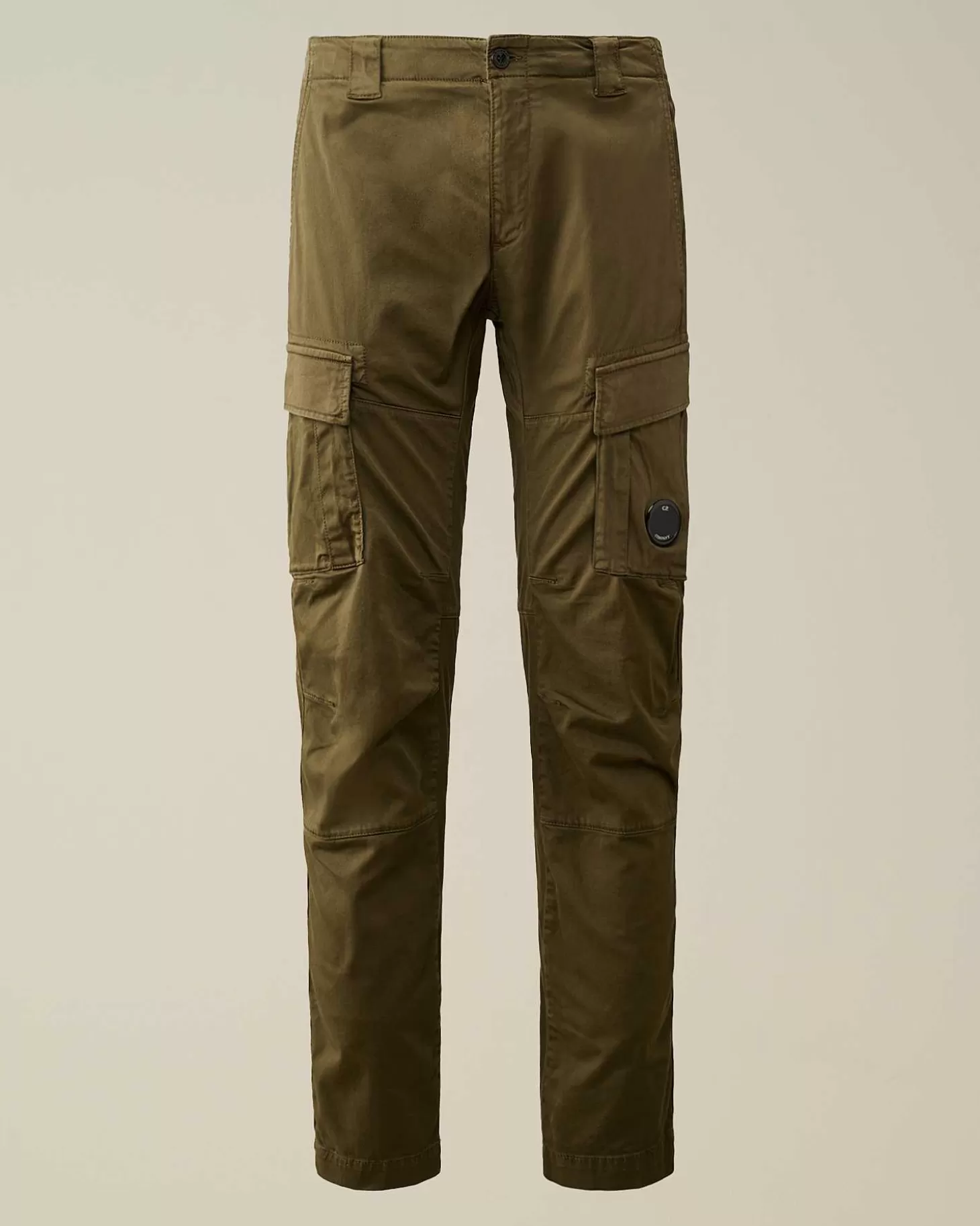 Sale Stretch Sateen Ergonomic Lens Cargo Pants Men Trousers